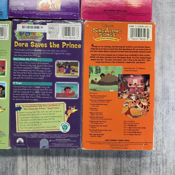 Kids VHS Lot - Dora, Disney Sing A Long, Richard Scary, Jay Jay Nickelodeon - Picture 10 of 10
